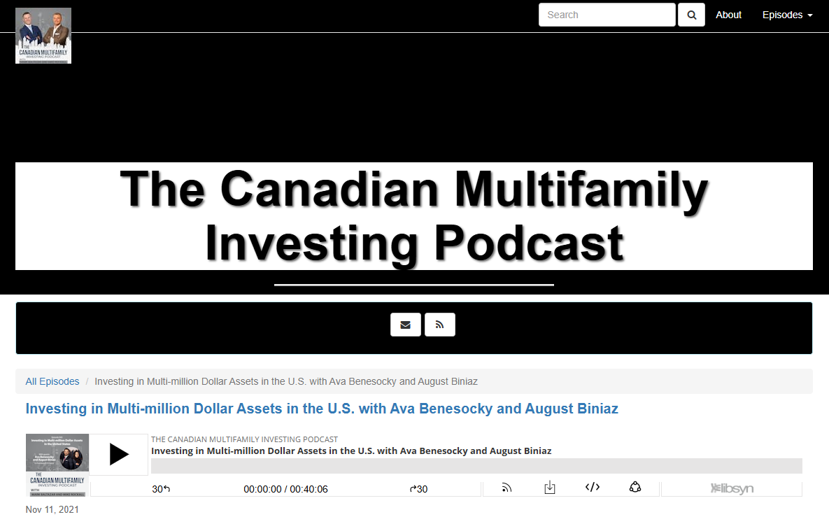 Investing in Multi-million Dollar Assets in the U.S. with Ava Benesocky and August Biniaz